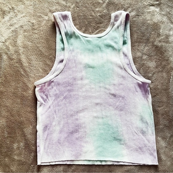 Urban Outfitters Iets Frans Tie Dye Tank Top Women's Green and Purple Size L - Picture 13 of 17